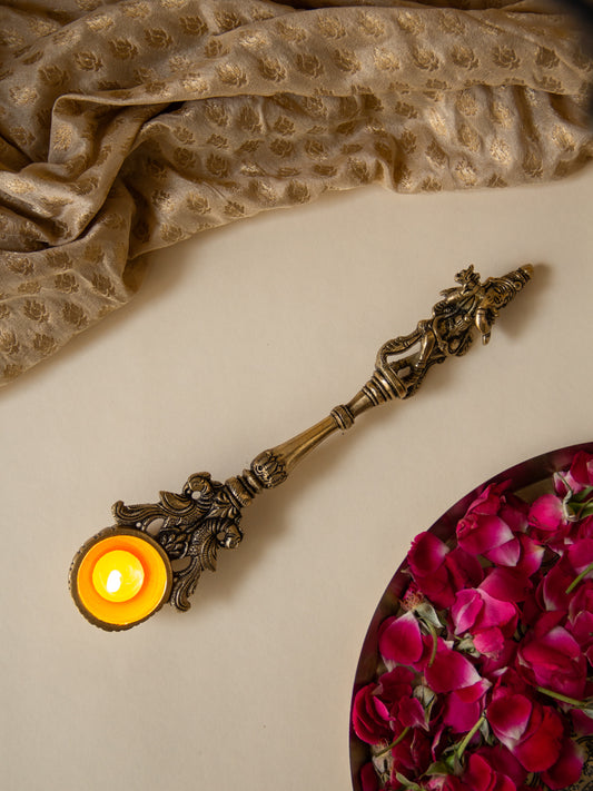 Krishna Brass Pooja Spoon