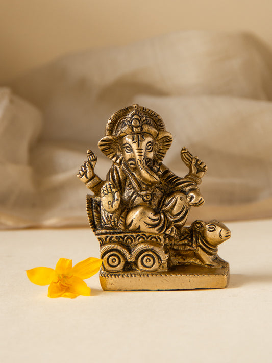 Brass Rath Ganesh