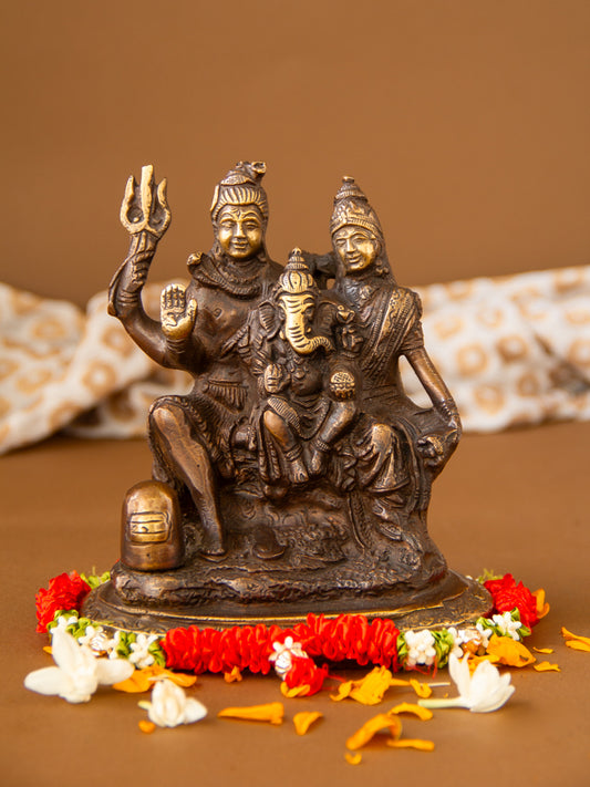 Lord Shiv Parivar Brass Idol
