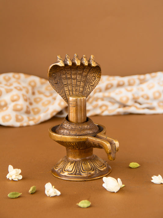 Mahashiva Lingam  
(Shivling ) Brass Idol
