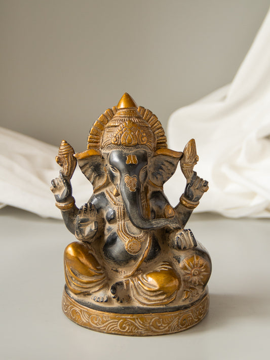 Takiya Ganesh Brass Idol