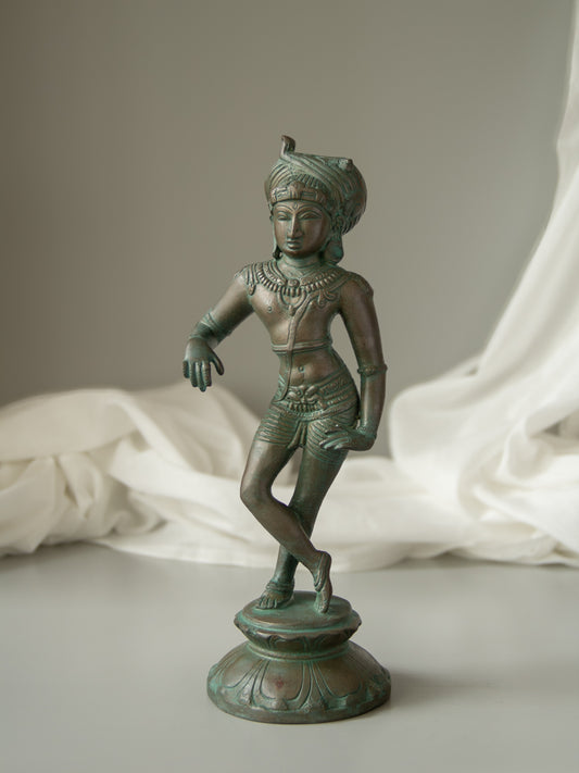 Vrishavahana Shiva Brass Idol Madhuchista Vidhana