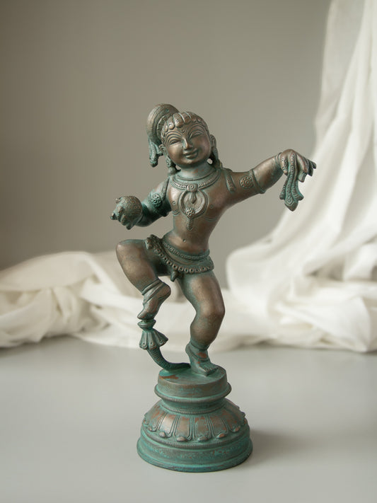 Dancing Baby Krishna 
Brass Idol