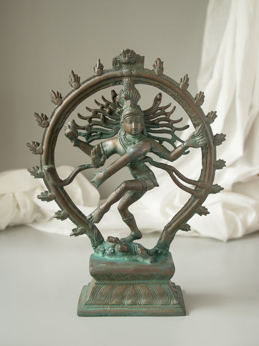 Lord Shiva as Nataraja Brass Idol in Cosmic Dance Mudra