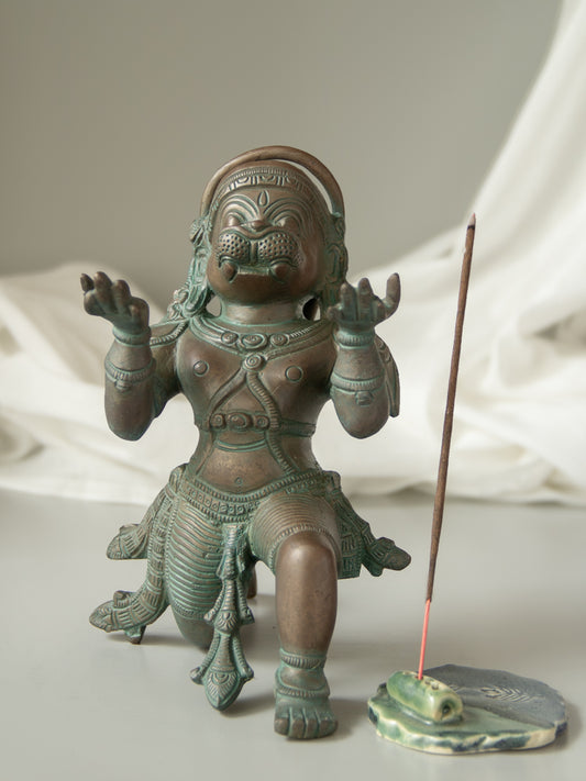 Hanuman Vahanam Brass Idol