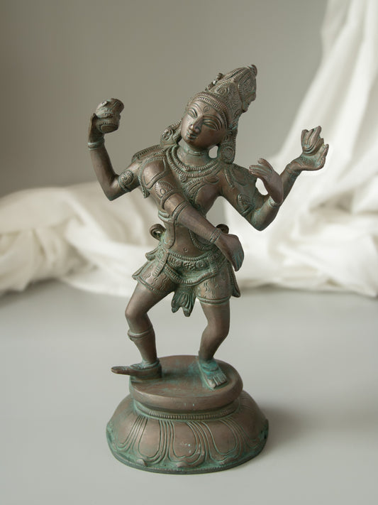 Dancing Shiva Brass Idol