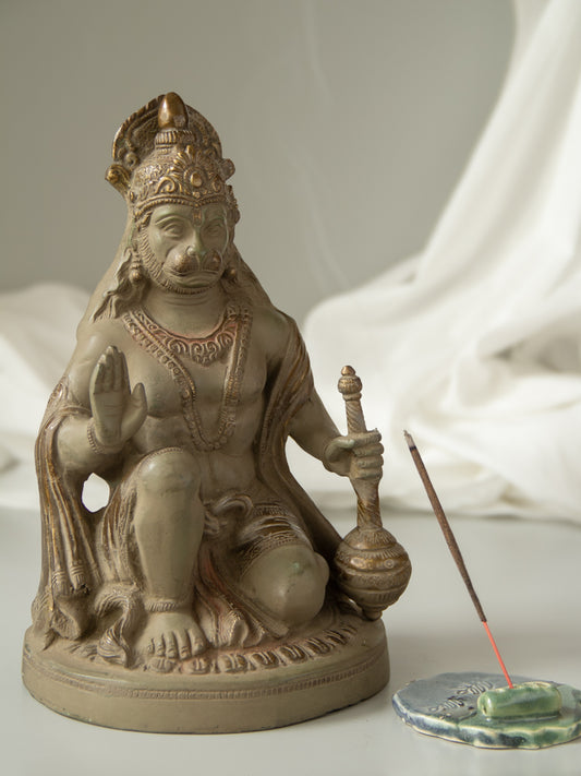 Aashirwaad Blessing Hanuman Brass Idol